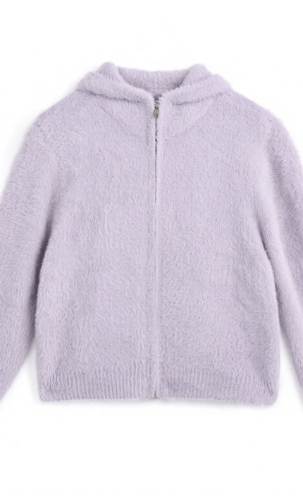 kids atelier mimi tutu Purple Bunny Ear Sweater