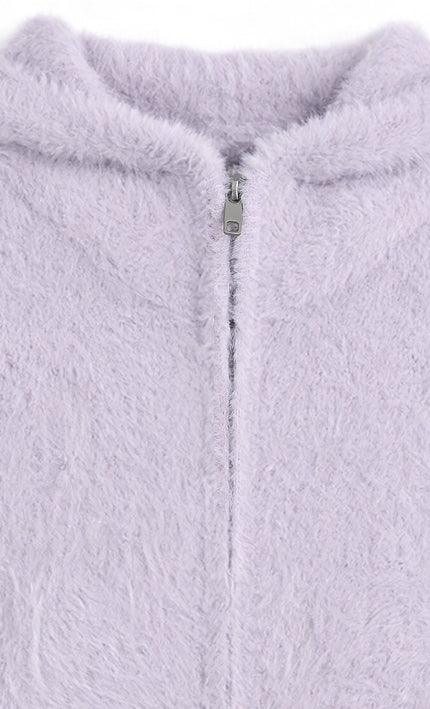 kids atelier mimi tutu Purple Bunny Ear Sweater