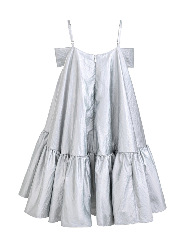 kids atelier mimi tutu Silver Celestelle Bow Party Dress