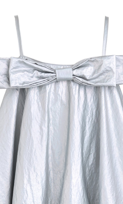 kids atelier mimi tutu Silver Celestelle Bow Party Dress