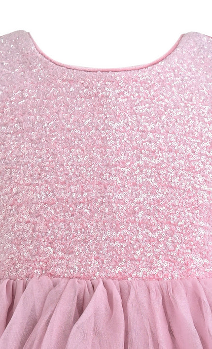 kids atelier mimi tutu Pink Romilda Sequin Tulle Dress