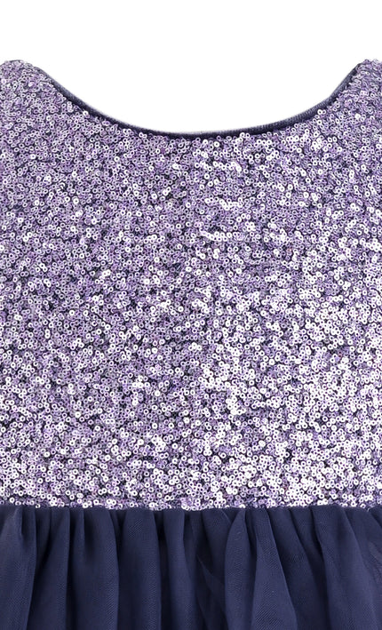 kids atelier mimi tutu Purple Romilda Sequin Tulle Dress