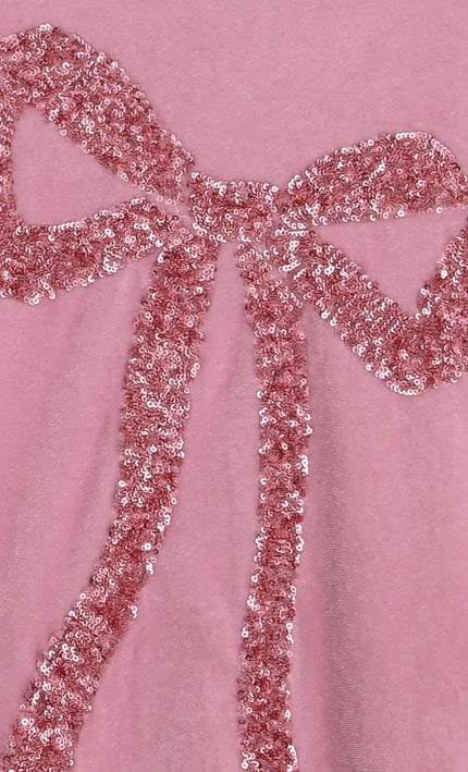 kids atelier mimi tutu Pink Cosette Velvet Bow Dress