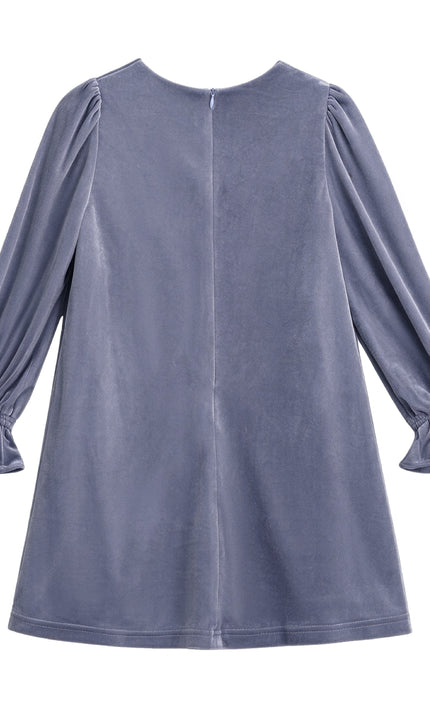 kids atelier mimi tutu Lavender Cosette Velvet Bow Dress