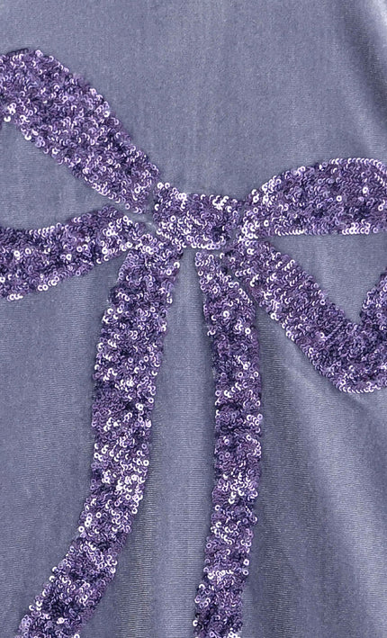 kids atelier mimi tutu Lavender Cosette Velvet Bow Dress