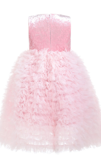 kids atelier mimi tutu Pink Claribel Sequin Tulle Dress