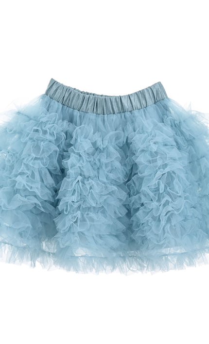 kids atelier mimi tutu Blue Felicia Hooded Tulle Skirt Set