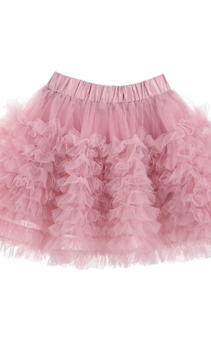 kids atelier mimi tutu Pink Felicia Hooded Tulle Skirt Set