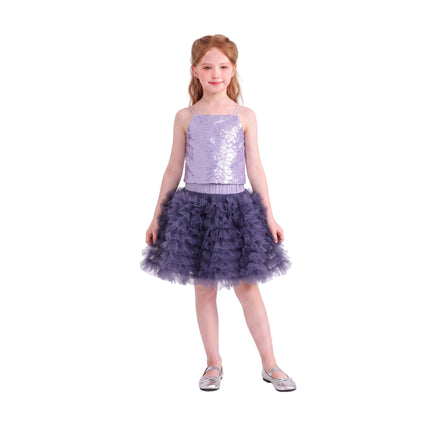 kids atelier mimi tutu Purple Henrietta Sequin Tulle Set