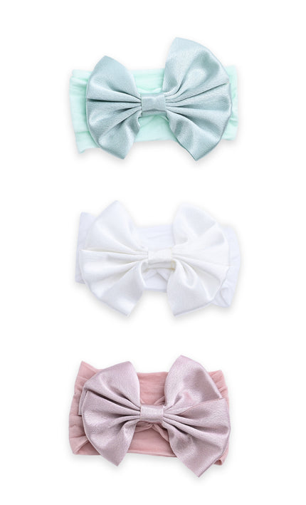 kids atelier mimi tutu Multicolor Elastic Bow Headband Set