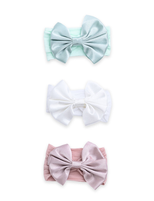 kids atelier mimi tutu Multicolor Elastic Bow Headband Set