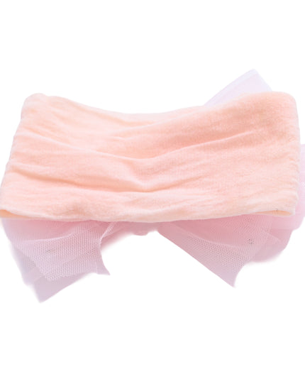 kids atelier mimi tutu Multicolor Elastic Tulle Pearl Bow Headband Set