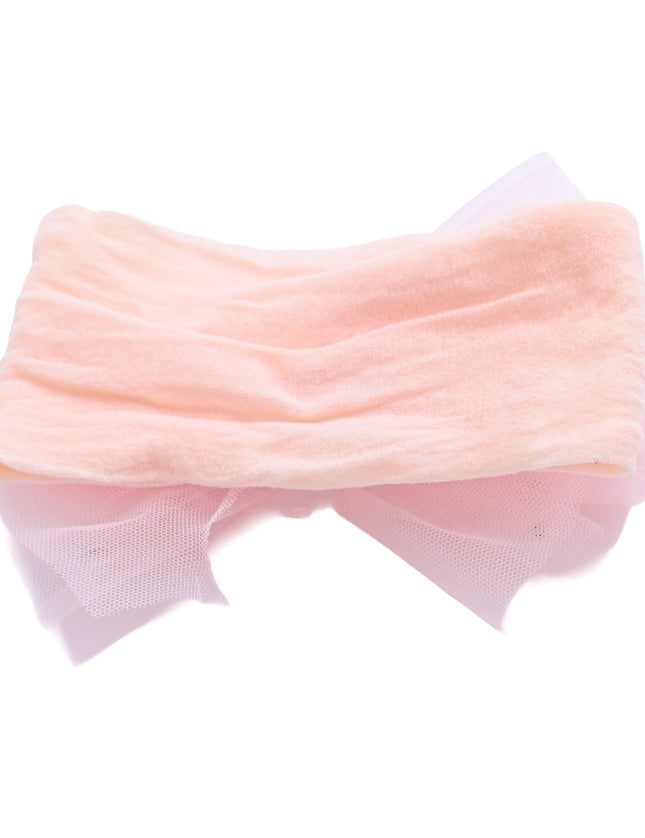 kids atelier mimi tutu Multicolor Elastic Tulle Pearl Bow Headband Set