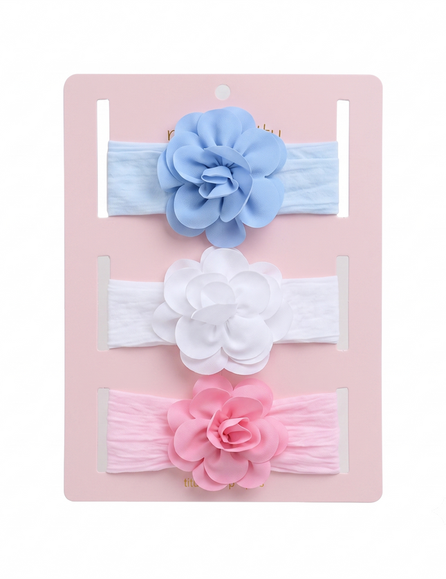 kids atelier mimi tutu Multicolor Floral Elastic Headband Set