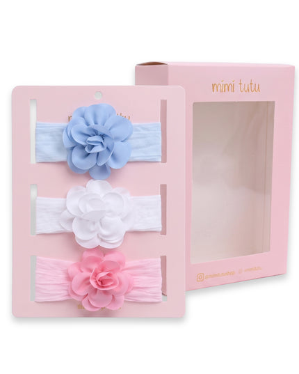 kids atelier mimi tutu Multicolor Floral Elastic Headband Set