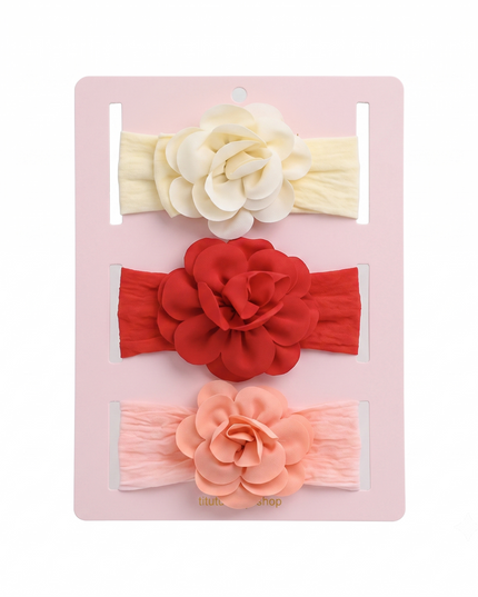 kids atelier mimi tutu Multicolor Floral Elastic Headband Set