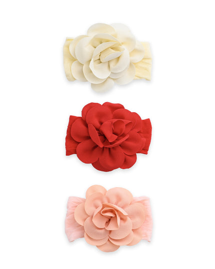 kids atelier mimi tutu Multicolor Floral Elastic Headband Set