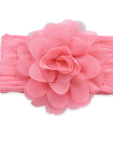 kids atelier mimi tutu Multicolor Elastic Glitter Floral Headband Set