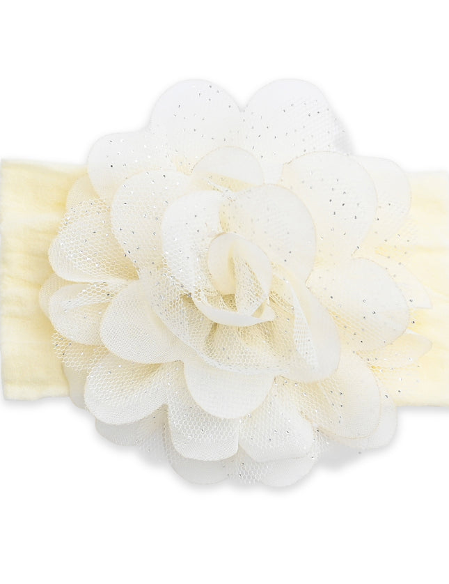 kids atelier mimi tutu Multicolor Elastic Glitter Floral Headband Set