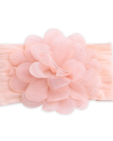 kids atelier mimi tutu Multicolor Elastic Glitter Floral Headband Set