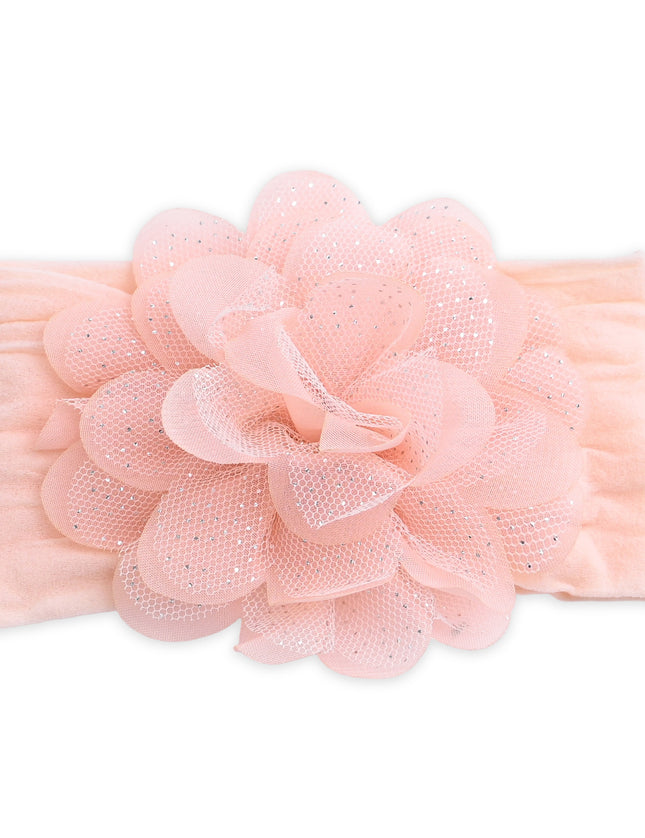 kids atelier mimi tutu Multicolor Elastic Glitter Floral Headband Set
