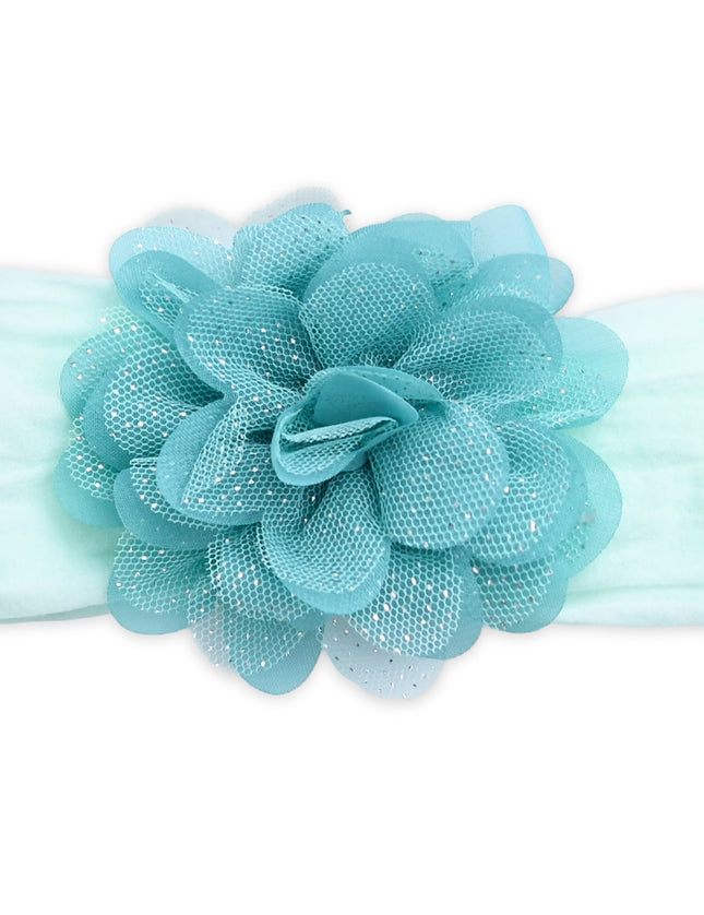 kids atelier mimi tutu Multicolor Elastic Glitter Floral Headband Set