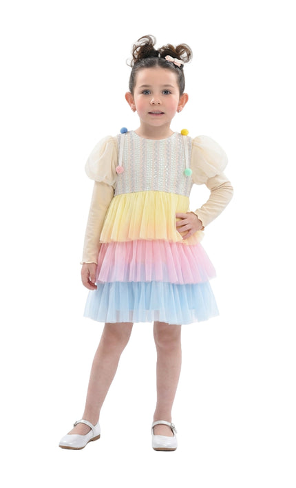 kidsatelier-mimi-tutu-Cream-Pastel-Pom-Pom-Tulle-Dress