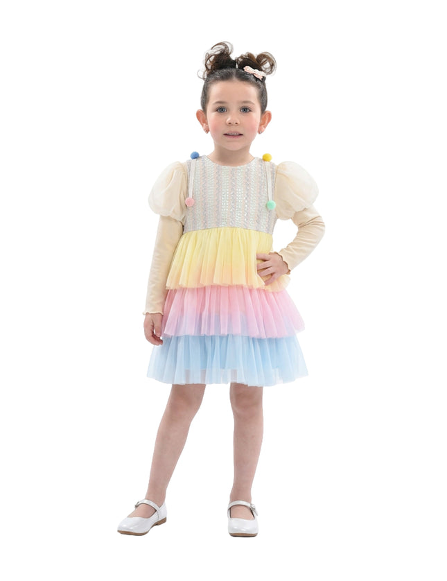kidsatelier-mimi-tutu-Cream-Pastel-Pom-Pom-Tulle-Dress