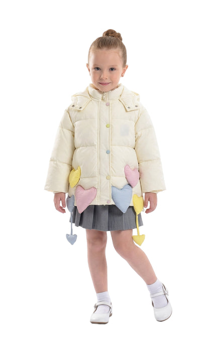 kidsatelier-mimi-tutu-Cream-Heart-Charm-Puffer-Jacket