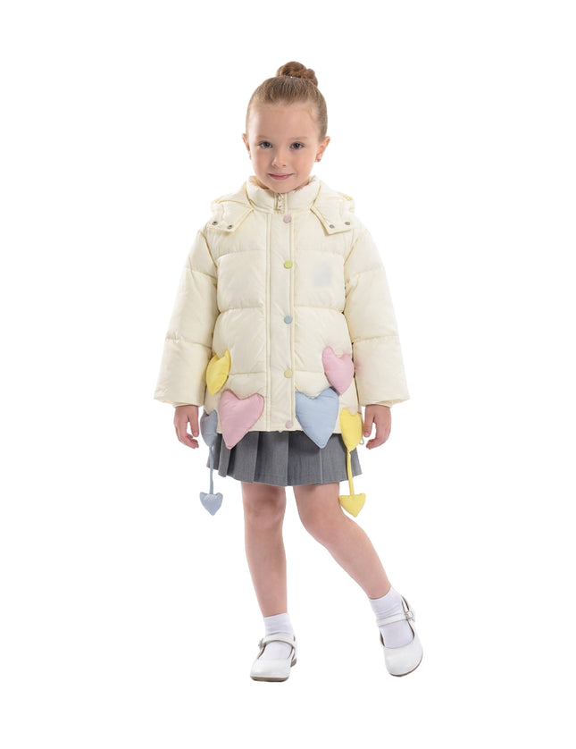 kidsatelier-mimi-tutu-Cream-Heart-Charm-Puffer-Jacket
