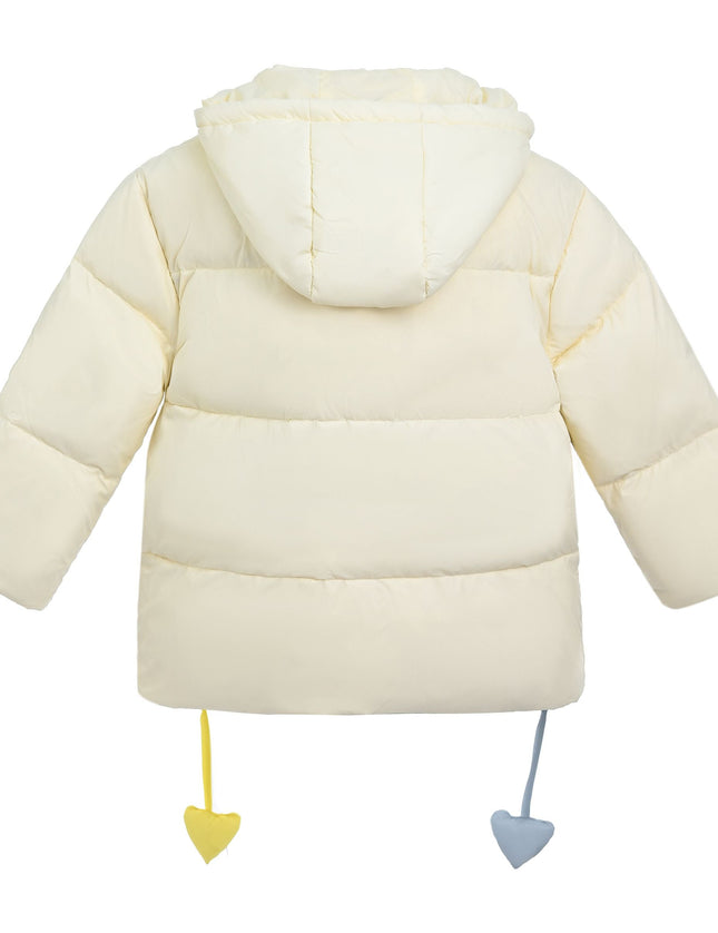 kidsatelier-mimi-tutu-Cream-Heart-Charm-Puffer-Jacket