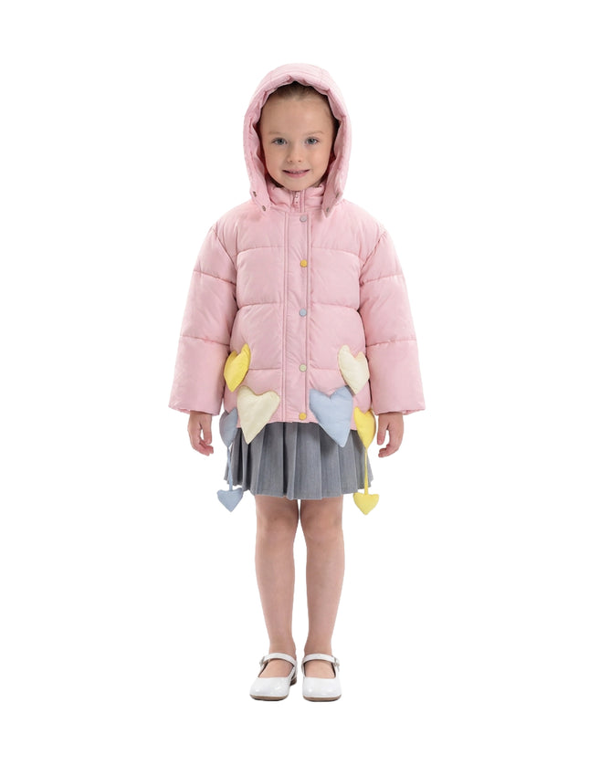 kidsatelier-mimi-tutu-Pink-Heart-Charm-Puffer-Jacket