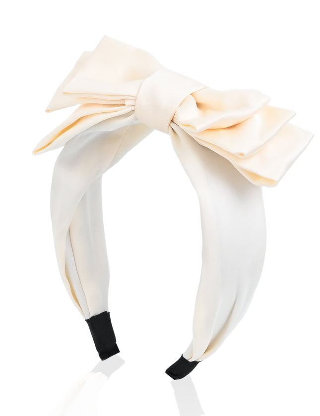 kids atelier mimi tutu Classic Satin Bow Headband