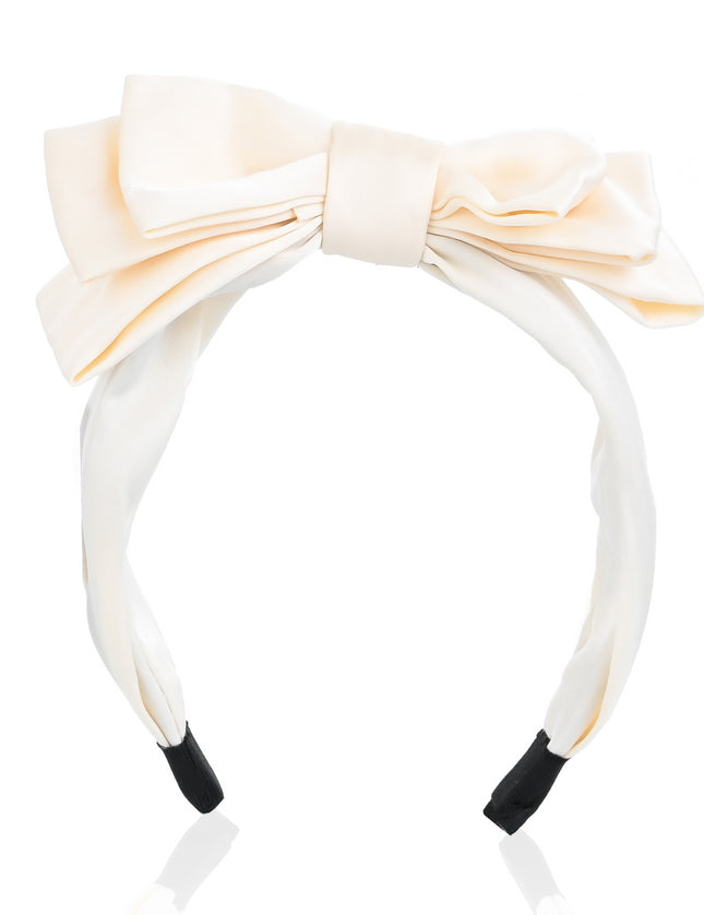 kids atelier mimi tutu Classic Satin Bow Headband
