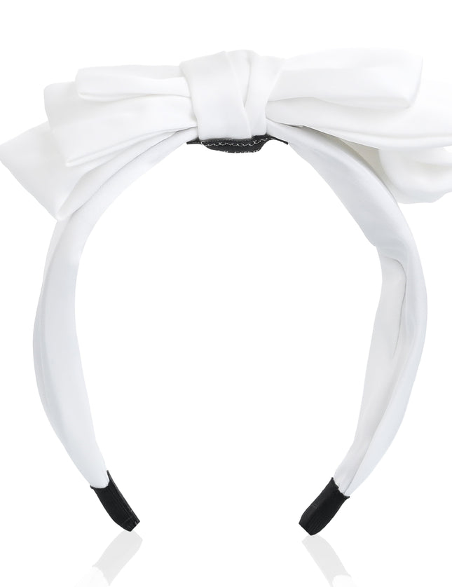 kids atelier mimi tutu Classic Satin Bow Headband