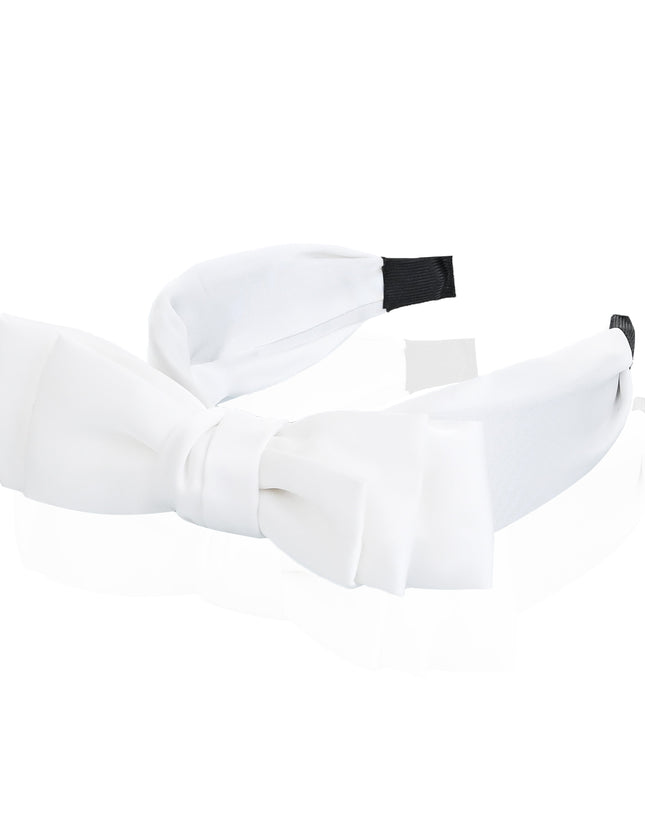 kids atelier mimi tutu Classic Satin Bow Headband