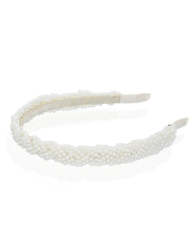 kids atelier mimi tutu White Pearl Embellished Headband