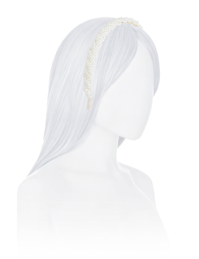 kids atelier mimi tutu White Pearl Embellished Headband