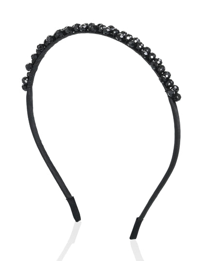 kids atelier mimi tutu Black Beaded Edge Headband