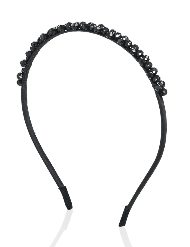 kids atelier mimi tutu Black Beaded Edge Headband