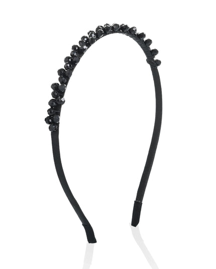 kids atelier mimi tutu Black Beaded Edge Headband