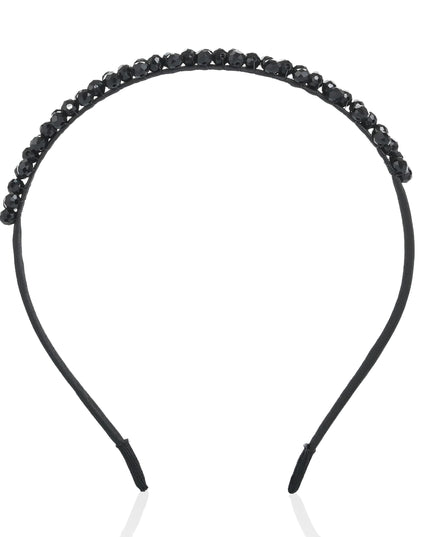 kids atelier mimi tutu Black Beaded Edge Headband