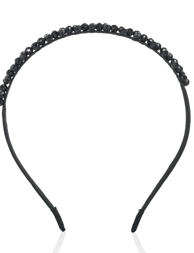 kids atelier mimi tutu Black Beaded Edge Headband