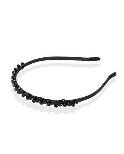 kids atelier mimi tutu Black Beaded Edge Headband