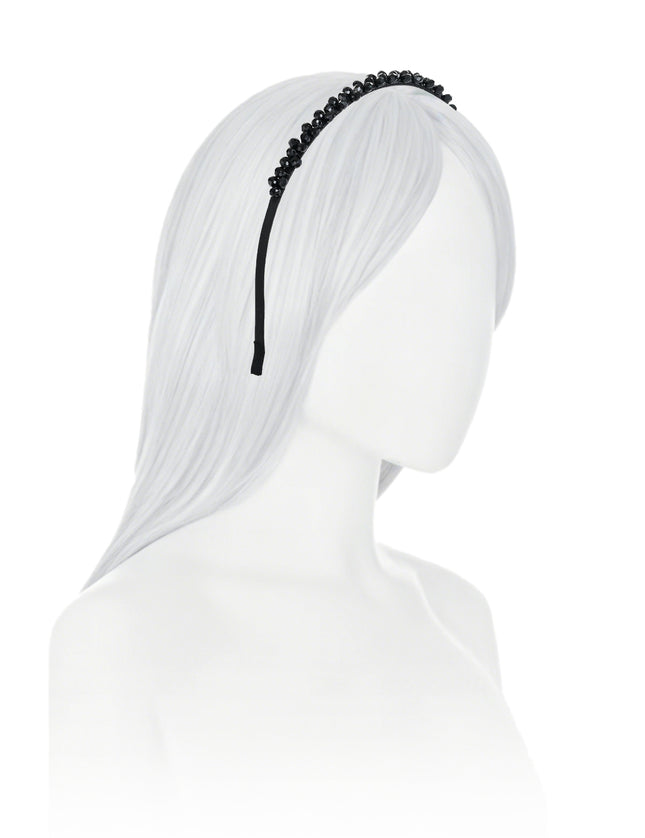 kids atelier mimi tutu Black Beaded Edge Headband