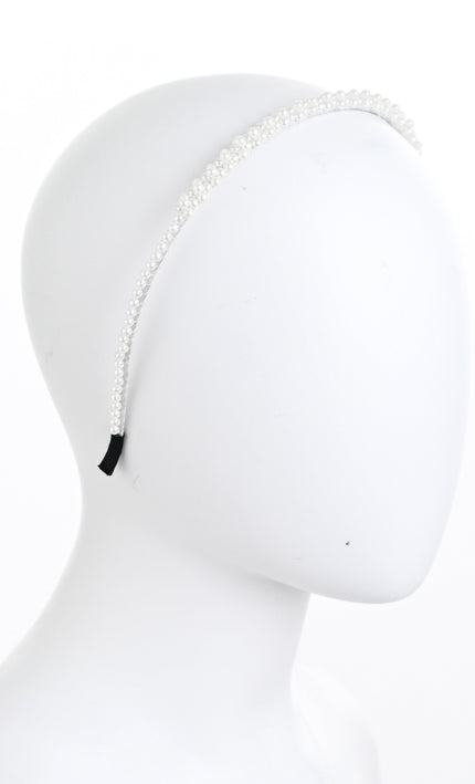 kids atelier mimi tutu Pearl Double-Row Headband