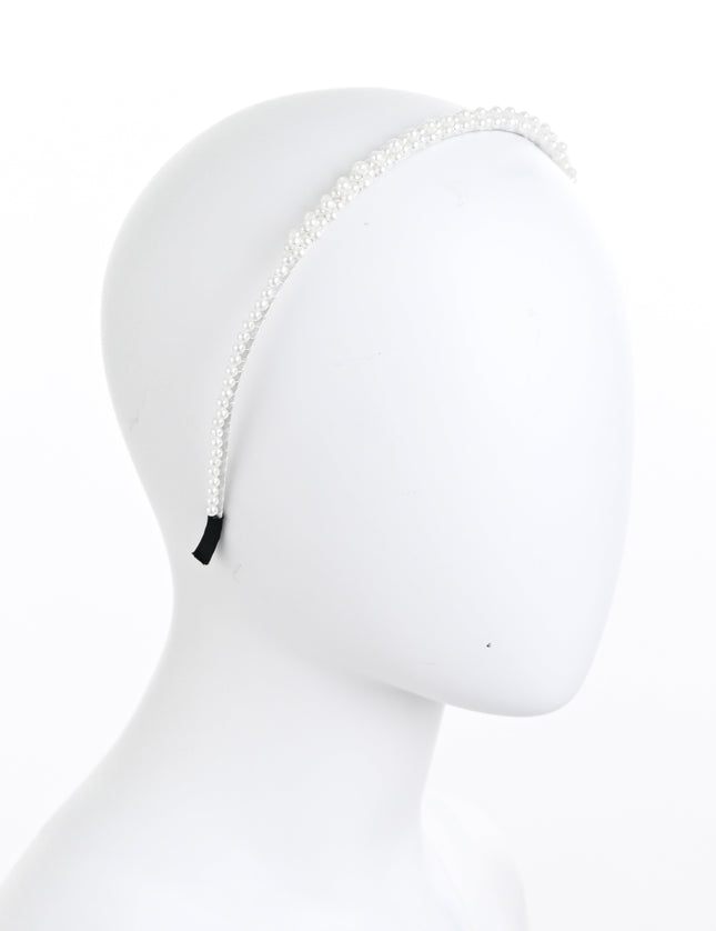 kids atelier mimi tutu Pearl Double-Row Headband