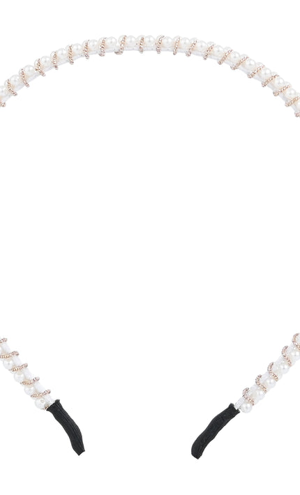 kids atelier mimi tutu Pearl Double-Row Headband