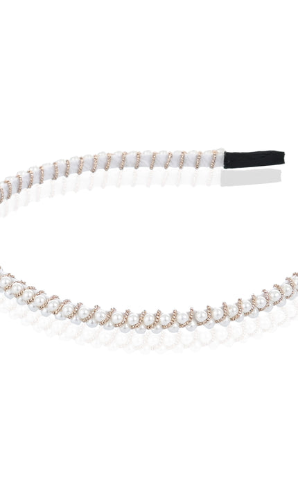 kids atelier mimi tutu Pearl Double-Row Headband