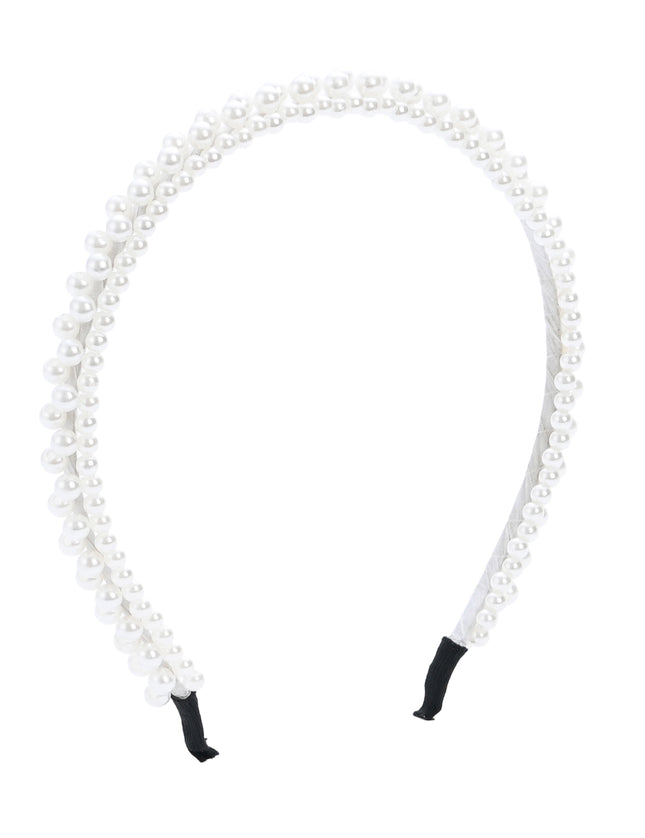 kids atelier mimi tutu Pearl Double-Row Headband